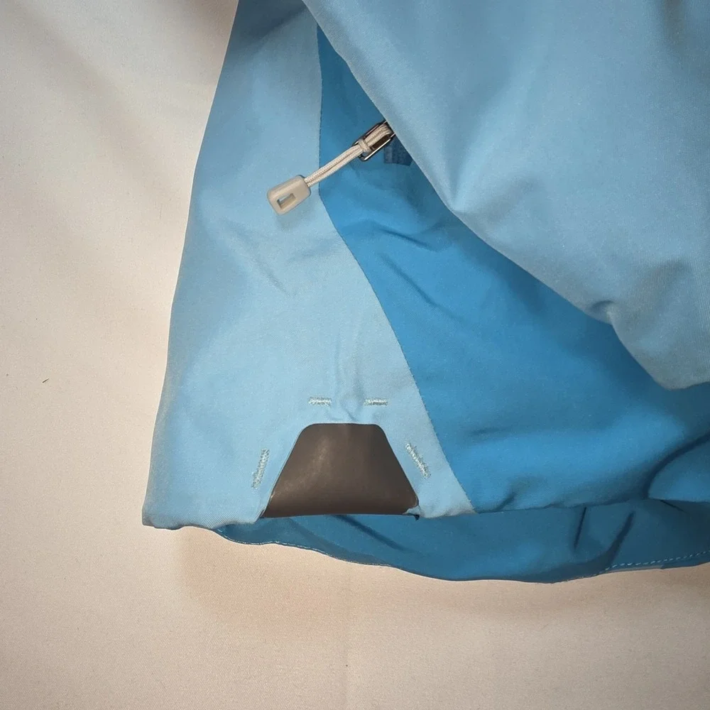 Patagonia Powder Bowl Jacket Womens Med Goretex Recco Ski Snow Blue 2‎ Layer